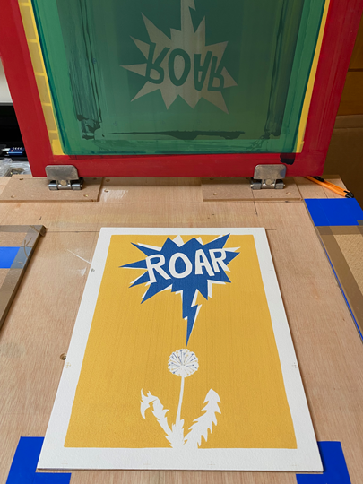 Dandelion 'Roar' Silkscreen Print