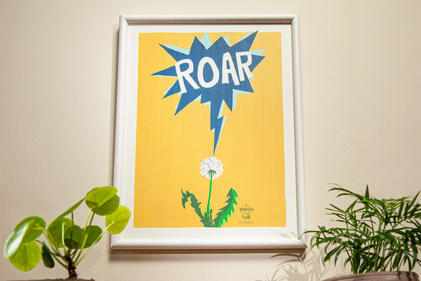 Dandelion 'Roar' Silkscreen Print